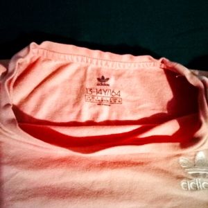 Pink Adidas small or youth 13-14 t shirt